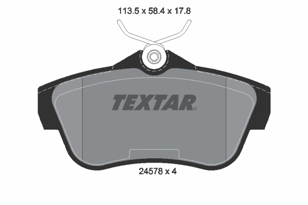 Brake Pad Set, disc brake - 2457803 TEXTAR
