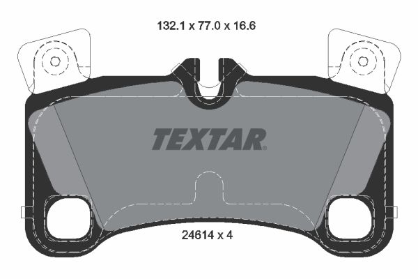 Brake Pad Set, disc brake - 2461401 TEXTAR