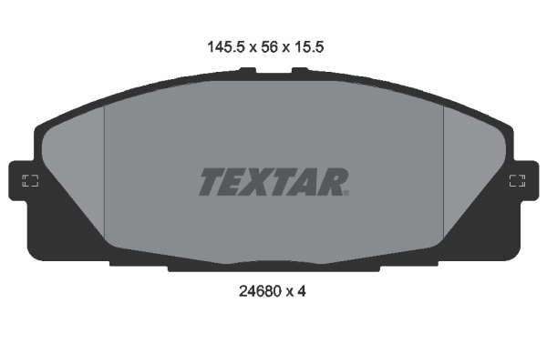 Brake Pad Set, disc brake - 2468001 TEXTAR