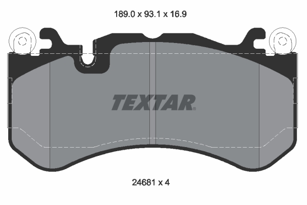 Brake Pad Set, disc brake - 2468101 TEXTAR