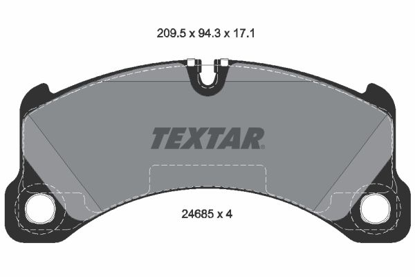 Kit pastiglie freno, Freno a disco - 2468501 TEXTAR