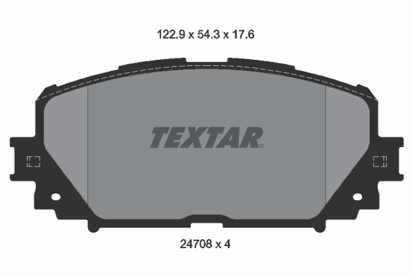 Brake Pad Set, disc brake - 2470801 TEXTAR