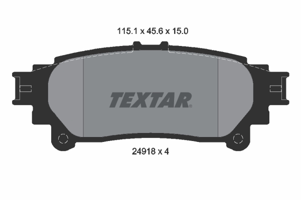 Kit pastiglie freno, Freno a disco - 2491801 TEXTAR