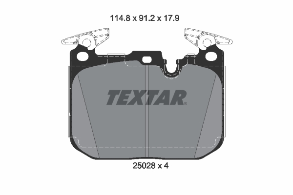 Brake Pad Set, disc brake - 2502805 TEXTAR