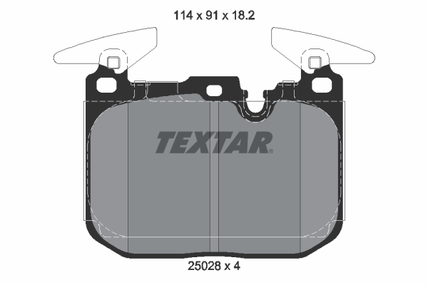 Brake Pad Set, disc brake - 2502801 TEXTAR