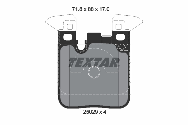 Kit pastiglie freno, Freno a disco - 2502902 TEXTAR