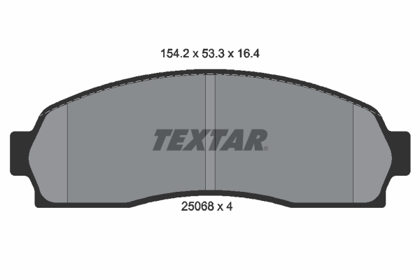 Kit pastiglie freno, Freno a disco - 2506801 TEXTAR