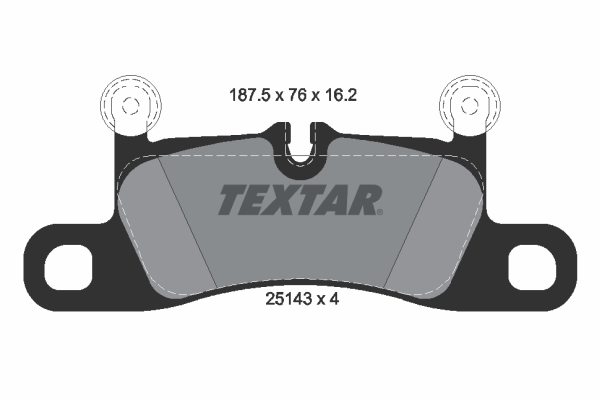Brake Pad Set, disc brake - 2514301 TEXTAR