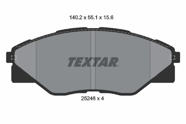 Kit pastiglie freno, Freno a disco - 2524601 TEXTAR