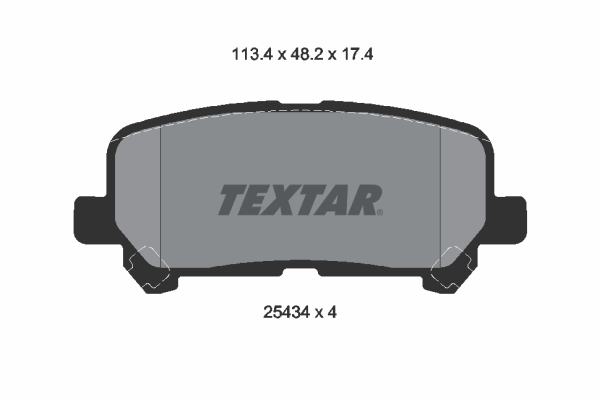 Brake Pad Set, disc brake - 2543403 TEXTAR