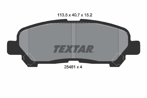 Kit pastiglie freno, Freno a disco - 2548101 TEXTAR