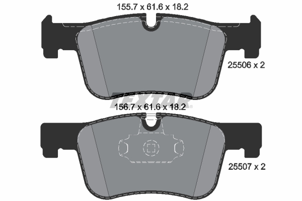 Brake Pad Set, disc brake - 2550601 TEXTAR