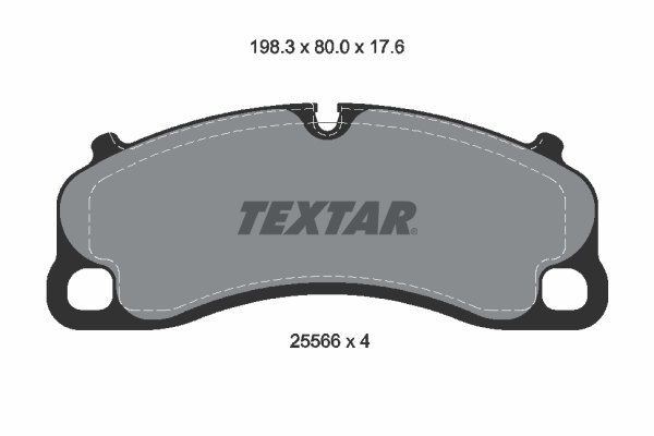 Brake Pad Set, disc brake - 2556601 TEXTAR