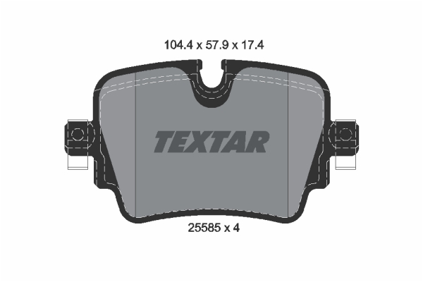 Kit pastiglie freno, Freno a disco - 2558501 TEXTAR