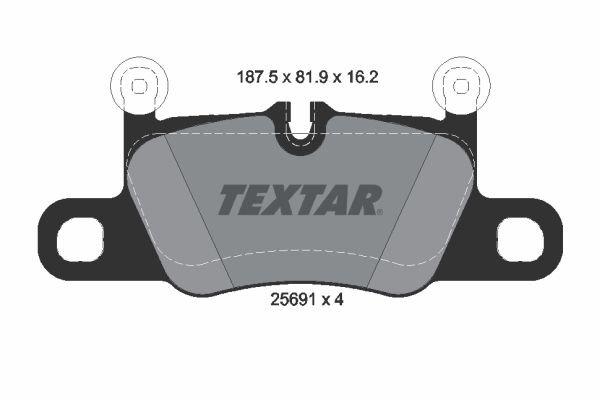 Brake Pad Set, disc brake - 2569101 TEXTAR