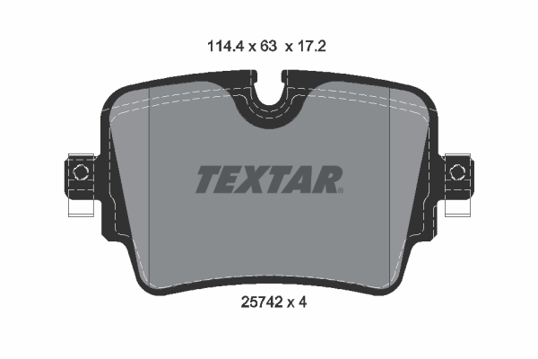 Brake Pad Set, disc brake - 2574201 TEXTAR