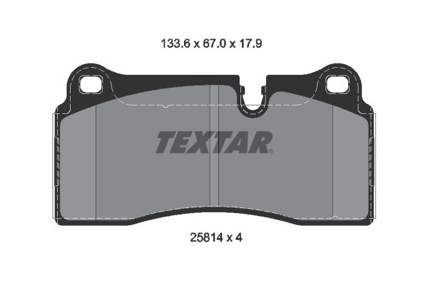 Brake Pad Set, disc brake - 2581401 TEXTAR
