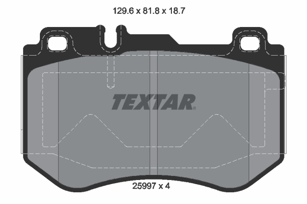 Kit pastiglie freno, Freno a disco - 2599701 TEXTAR