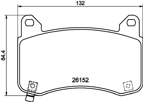 Brake Pad Set, disc brake - 2615201 TEXTAR