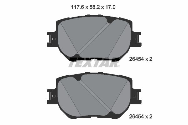 Brake Pad Set, disc brake - 2645401 TEXTAR