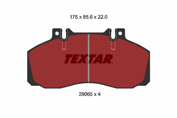 Brake Pad Set, disc brake - 2906504 TEXTAR