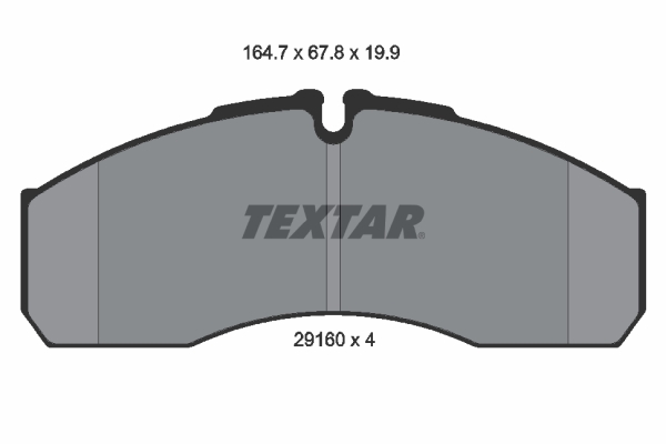 Brake Pad Set, disc brake - 2916002 TEXTAR