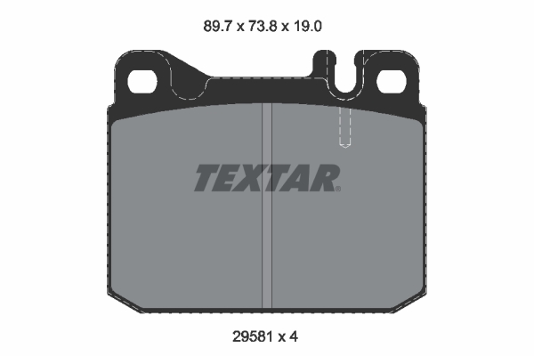 Brake Pad Set, disc brake - 2958105 TEXTAR