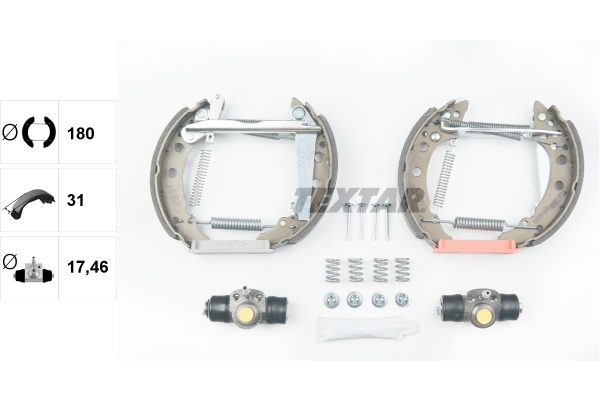 Brake Shoe Set - 84018200 TEXTAR