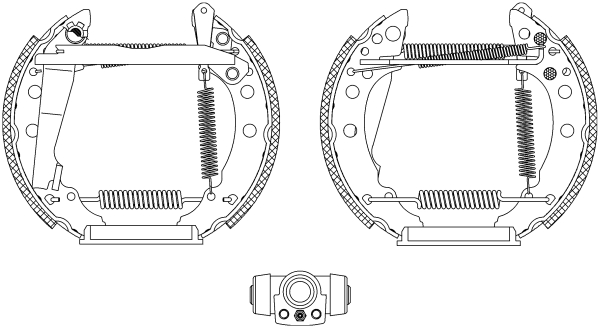 Brake Shoe Set - 84018202 TEXTAR