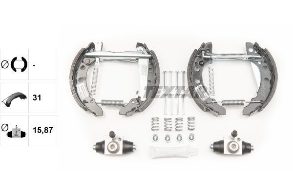 Brake Shoe Set - 84018202 TEXTAR