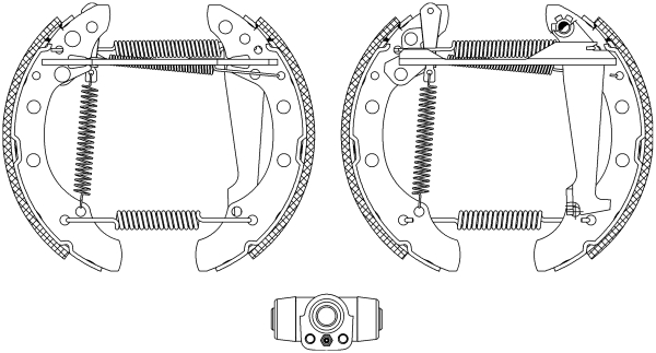 Brake Shoe Set - 84018301 TEXTAR