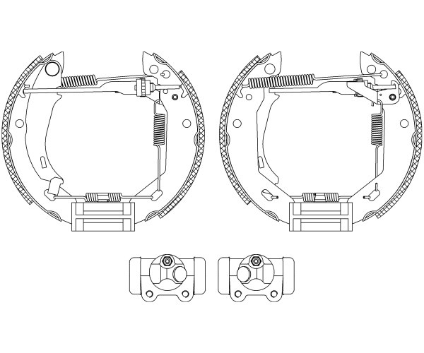 Brake Shoe Set - 84031801 TEXTAR