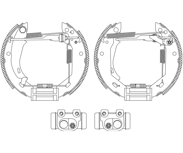 Brake Shoe Set - 84031803 TEXTAR