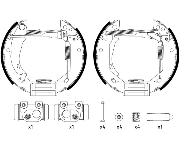 Brake Shoe Set - 84031804 TEXTAR