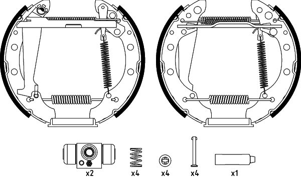 Brake Shoe Set - 84044709 TEXTAR