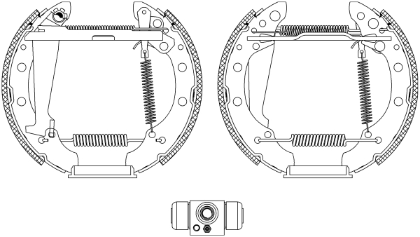 Brake Shoe Set - 84044703 TEXTAR