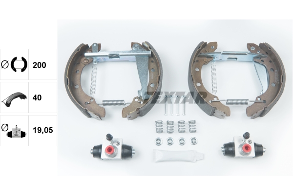 Bremsbackensatz - 84044703 TEXTAR