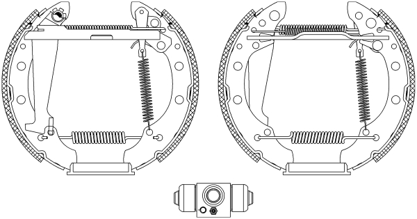 Brake Shoe Set - 84044706 TEXTAR