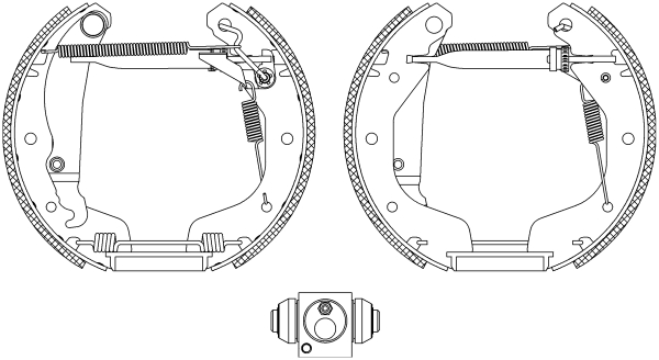 Brake Shoe Set - 84044801 TEXTAR