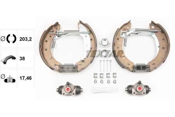Brake Shoe Set - 84048002 TEXTAR
