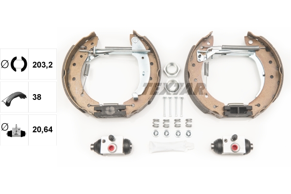 Brake Shoe Set - 84048006 TEXTAR