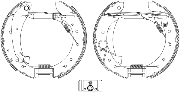 Brake Shoe Set - 84049601 TEXTAR