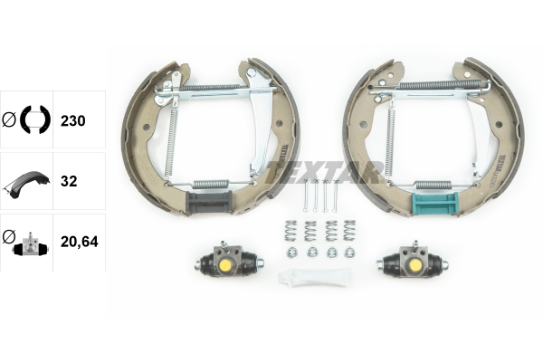Brake Shoe Set - 84052401 TEXTAR