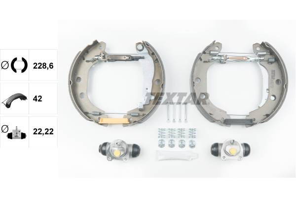 Brake Shoe Set - 84052701 TEXTAR