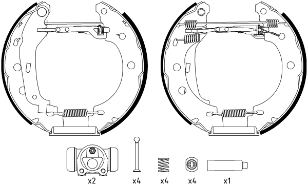 Brake Shoe Set - 84052800 TEXTAR