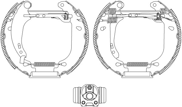 Brake Shoe Set - 84053700 TEXTAR