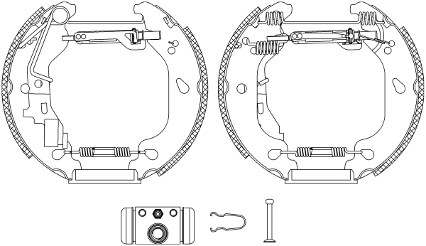 Brake Shoe Set - 84054401 TEXTAR