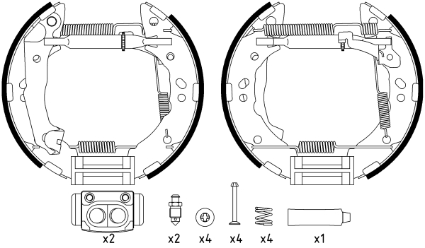 Brake Shoe Set - 84056800 TEXTAR