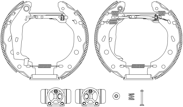 Brake Shoe Set - 84057401 TEXTAR