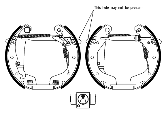 Brake Shoe Set - 84058100 TEXTAR